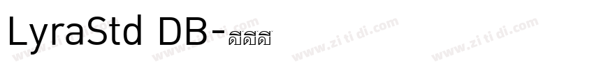 LyraStd DB字体转换